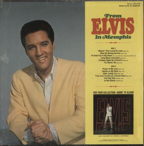 Elvis Presley From Elvis In Memphis vinyl LP album (LP record) US ELVLPFR875664