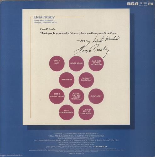 Elvis Presley From Elvis Presley Boulevard, Memphis, Tennessee vinyl LP album (LP record) UK ELVLPFR210060