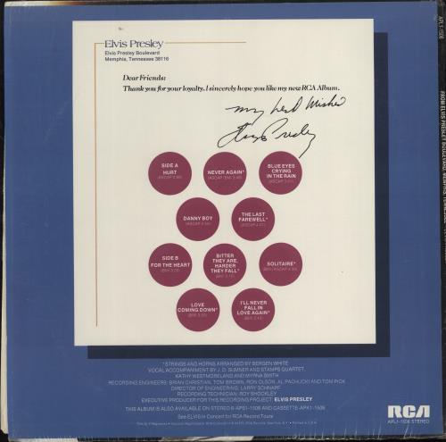 Elvis Presley From Elvis Presley Boulevard, Memphis, Tennessee vinyl LP album (LP record) US ELVLPFR768173