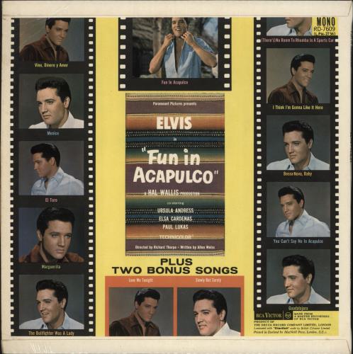 Elvis Presley Fun In Acapulco - 1st - EX vinyl LP album (LP record) UK ELVLPFU473679