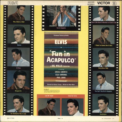 Elvis Presley Fun In Acapulco vinyl LP album (LP record) French ELVLPFU714127