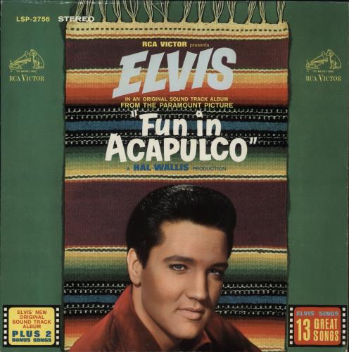 Elvis Presley Fun In Acapulco vinyl LP album (LP record) US ELVLPFU833664