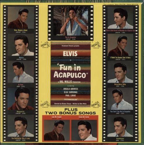 Elvis Presley Fun In Acapulco vinyl LP album (LP record) US ELVLPFU833664