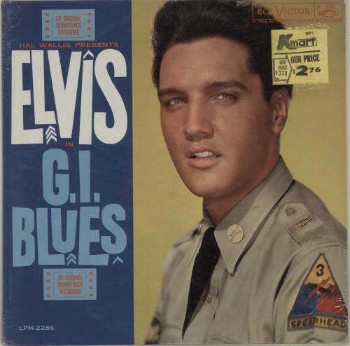 Elvis Presley G.I. Blues - 2nd - Mono - shrink vinyl LP album (LP record) US ELVLPGI685277