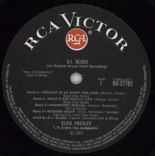 Elvis Presley G.I. Blues - Red Spot - EX vinyl LP album (LP record) UK ELVLPGI470218