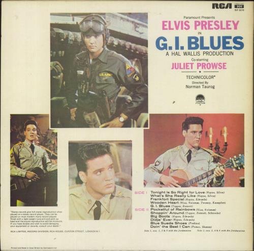 Elvis Presley G.I. Blues vinyl LP album (LP record) French ELVLPGI831769
