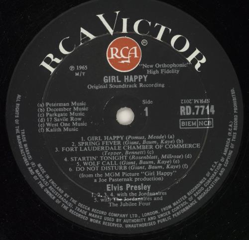 Elvis Presley Girl Happy - 1st vinyl LP album (LP record) UK ELVLPGI308432