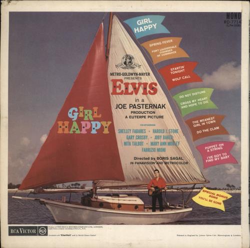 Elvis Presley Girl Happy - 1st vinyl LP album (LP record) UK ELVLPGI308432