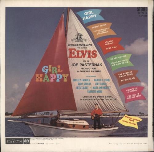 Elvis Presley Girl Happy - Red Spot vinyl LP album (LP record) UK ELVLPGI740821