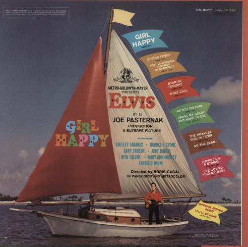 Elvis Presley Girl Happy - US p/s vinyl LP album (LP record) French ELVLPGI887267