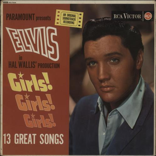 Elvis Presley Girls! Girls! Girls! - Silver Spot - VG vinyl LP album (LP record) UK ELVLPGI678643