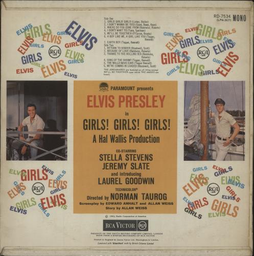 Elvis Presley Girls! Girls! Girls! - Silver Spot - VG vinyl LP album (LP record) UK ELVLPGI678643