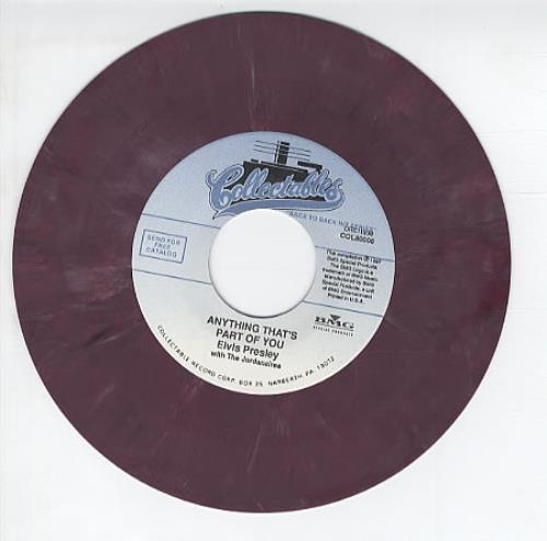 Elvis Presley Good Luck Charm / Anything That's Part Of You 7" vinyl single (7 inch record / 45) US ELV07GO329677