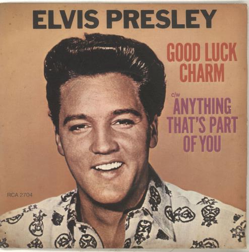 Elvis Presley Good Luck Charm - EX 7" vinyl single (7 inch record / 45) UK ELV07GO703543