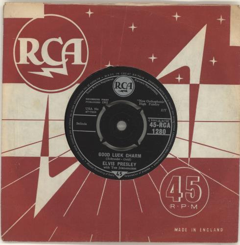 Elvis Presley Good Luck Charm 7" vinyl single (7 inch record / 45) UK ELV07GO343186