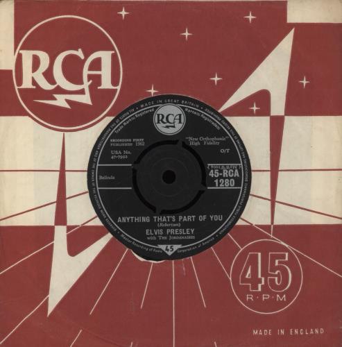 Elvis Presley Good Luck Charm 7" vinyl single (7 inch record / 45) UK ELV07GO343186