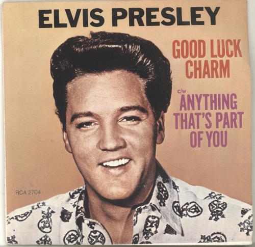 Elvis Presley Good Luck Charm 7" vinyl single (7 inch record / 45) UK ELV07GO372351