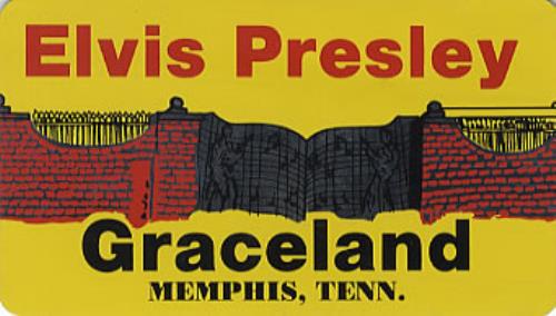 Elvis Presley Graceland Sticker memorabilia UK ELVMMGR332907