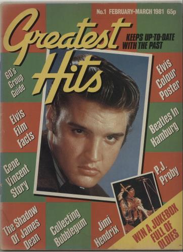 Elvis Presley Greatest Hits - February 1981 magazine UK ELVMAGR681075