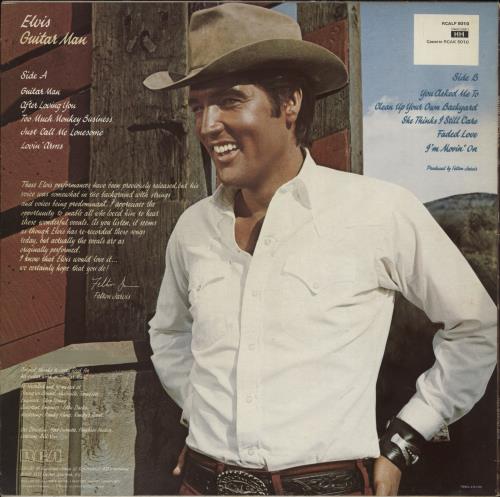 Elvis Presley Guitar Man vinyl LP album (LP record) UK ELVLPGU294212