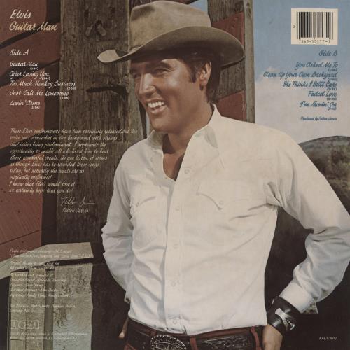 Elvis Presley Guitar Man vinyl LP album (LP record) US ELVLPGU385270