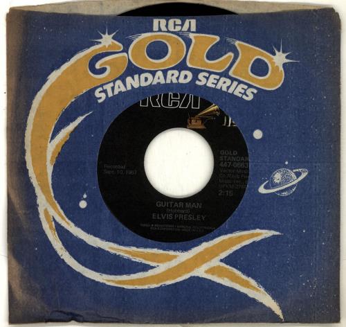 Elvis Presley Guitar Man 7" vinyl single (7 inch record / 45) US ELV07GU705264