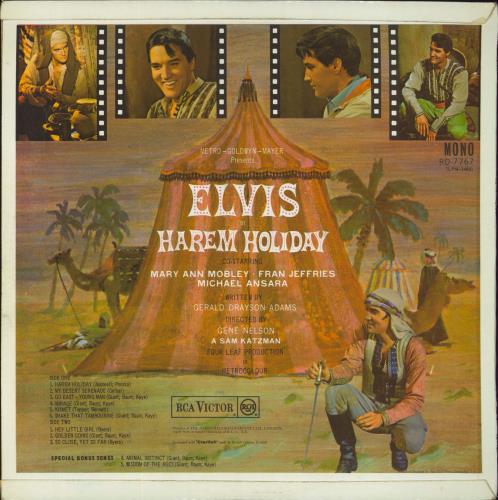 Elvis Presley Harem Holiday vinyl LP album (LP record) UK ELVLPHA827408
