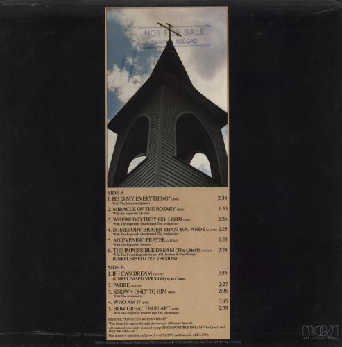 Elvis Presley He Walks Beside Me - Sample Stamped vinyl LP album (LP record) US ELVLPHE850864