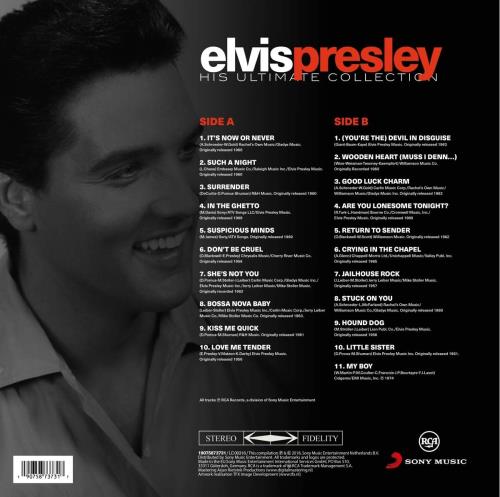 Elvis Presley His Ultimate Collection - Sealed vinyl LP album (LP record) UK ELVLPHI856703