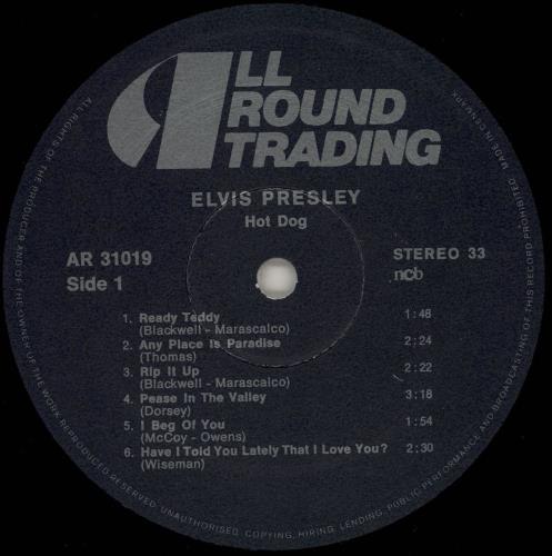 Elvis Presley Hot Dog vinyl LP album (LP record) Danish ELVLPHO764910