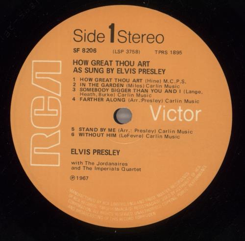 Elvis Presley How Great Thou Art - laminated - Shrink vinyl LP album (LP record) UK ELVLPHO875457