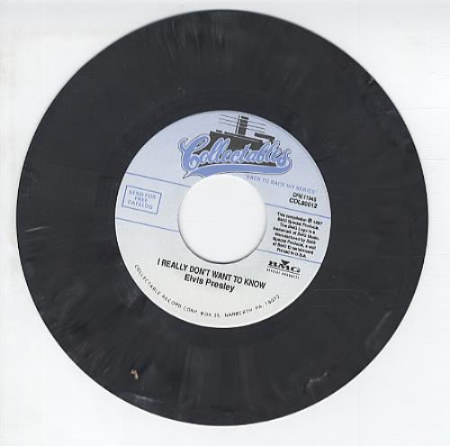Elvis Presley I Really Don't Want To Know / There Goes My Everything 7" vinyl single (7 inch record / 45) UK ELV07IR329654