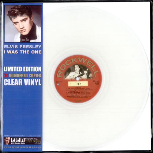 Elvis Presley I Was The One - Clear vinyl vinyl LP album (LP record) UK ELVLPIW502259