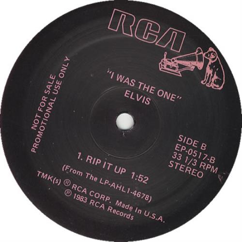 Elvis Presley I Was The One 12" vinyl single (12 inch record / Maxi-single) US ELV12IW259524