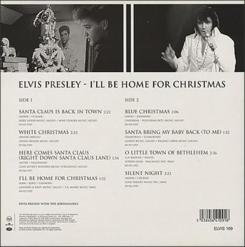 Elvis Presley I'll Be Home For Christmas 10" vinyl single (10 inch record) European ELV10IL201402
