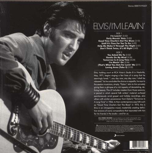 Elvis Presley I'm Leavin' - RSD 16 vinyl LP album (LP record) UK ELVLPIM782794
