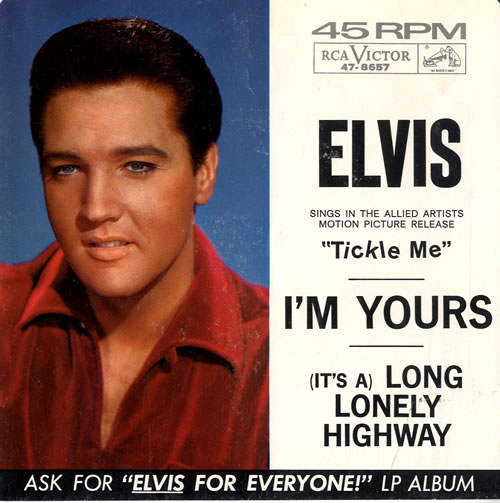 Elvis Presley I'm Yours 7" vinyl single (7 inch record / 45) US ELV07IM563103