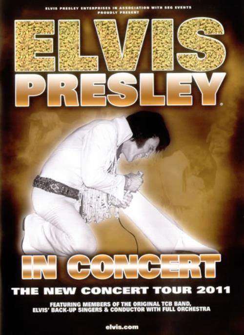 Elvis Presley In Concert 2011 tour programme UK ELVTRIN538589