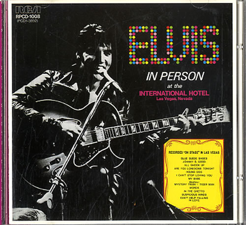 Elvis Presley In Person At The International Hotel CD album (CDLP) Japanese ELVCDIN590224