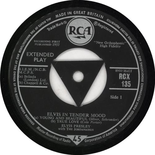 Elvis Presley In Tender Mood - 1st - VG 7" vinyl single (7 inch record / 45) UK ELV07IN739200