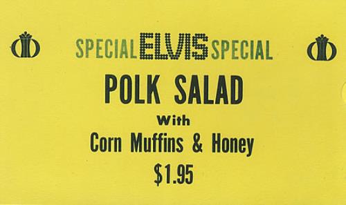 Elvis Presley International Hotel Table Card memorabilia US ELVMMIN404769