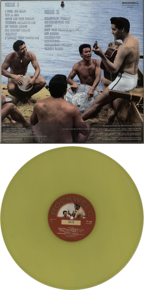 Elvis Presley It's A Sin - Yellow Vinyl - Numbered vinyl LP album (LP record) UK ELVLPIT642181