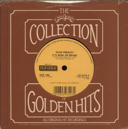Elvis Presley It's Now Or Never 7" vinyl single (7 inch record / 45) UK ELV07IT713317