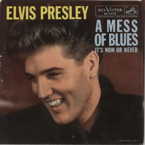 Elvis Presley It's Now Or Never 7" vinyl single (7 inch record / 45) US ELV07IT752655