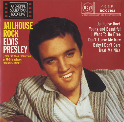Elvis Presley Jailhouse Rock 7" vinyl single (7 inch record / 45) UK ELV07JA585203
