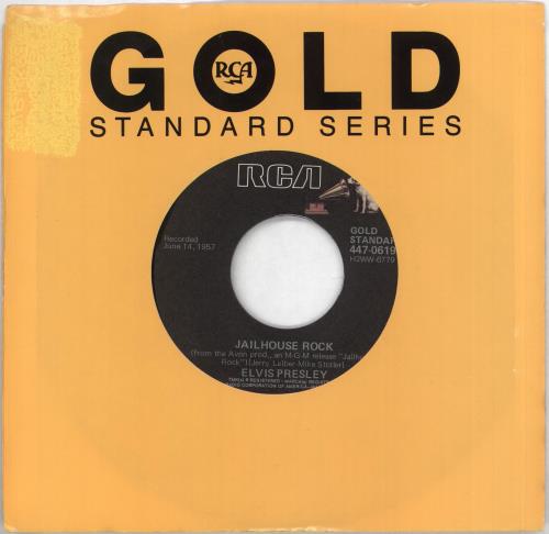 Elvis Presley Jailhouse Rock 7" vinyl single (7 inch record / 45) US ELV07JA710556