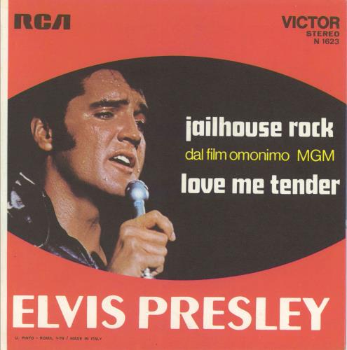 Elvis Presley Jailhouse Rock 7" vinyl single (7 inch record / 45) Italian ELV07JA778096