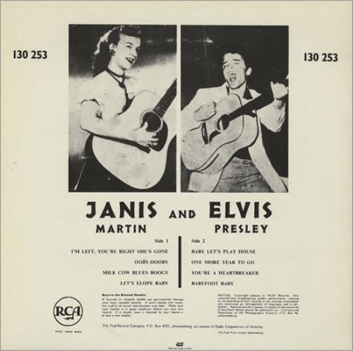 Elvis Presley Janis & Elvis 10" vinyl single (10 inch record) French ELV10JA43817