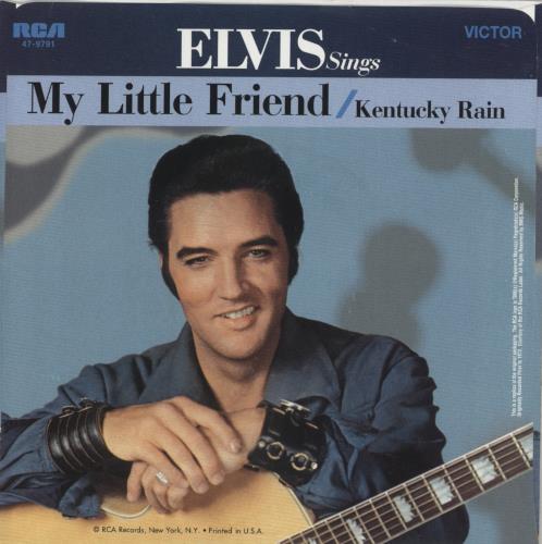 Elvis Presley Kentucky Rain 7" vinyl single (7 inch record / 45) US ELV07KE889885