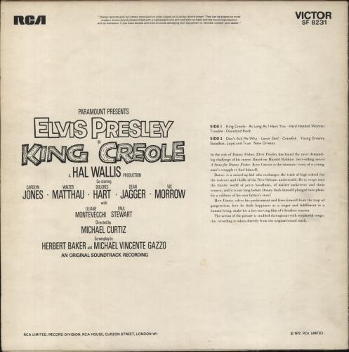 Elvis Presley King Creole - Matte vinyl LP album (LP record) UK ELVLPKI369479